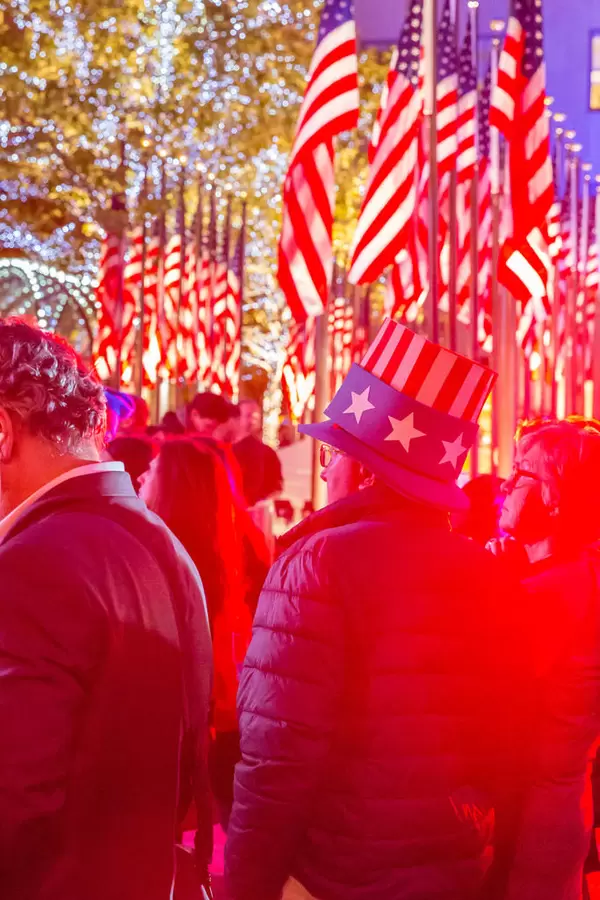 Election Night at Rockefeller Plaza