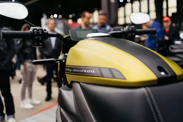 Electric Harley Davidson Livewire in closeup