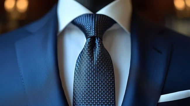 Elegante Businesskleidung mit Krawatte und Anzug