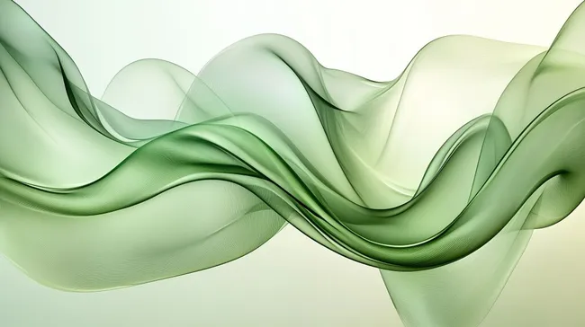 Elegante Tücher in sanften Grüntönen