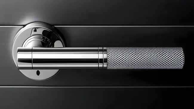 Eleganter Türgriff in Chrom-Optik