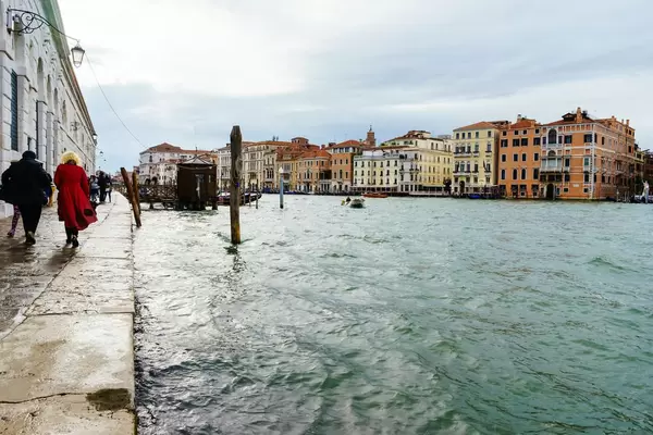 Embarkment near the Canal in Venice