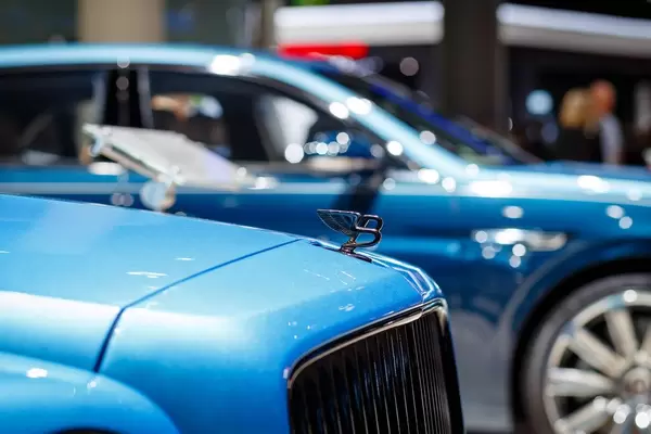 Emblem von dem Bentley - Model Flying Spur