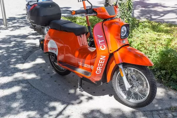 Emmy electric scooter for rent in Munich, Germany for a greener city experience