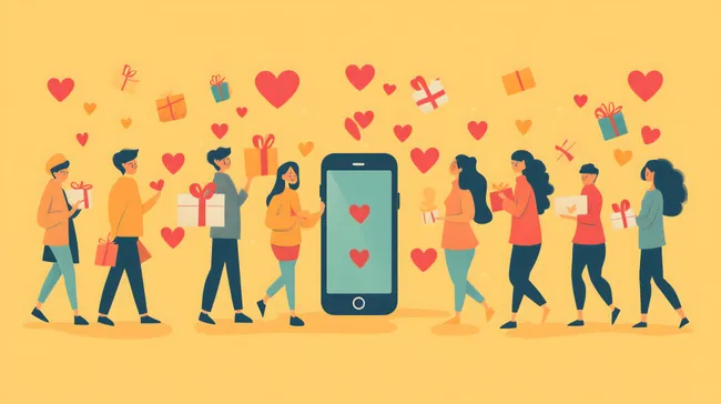Emotionale Verbindung: Smartphone-Liebesgeschichte mit Geschenken