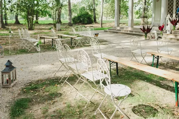 Empty Seats At A Wedding Venue