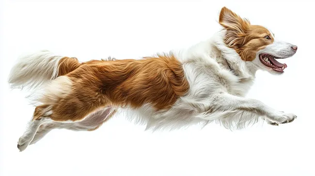 Energiegeladener Hund in Bewegung - Gratis Stockfoto