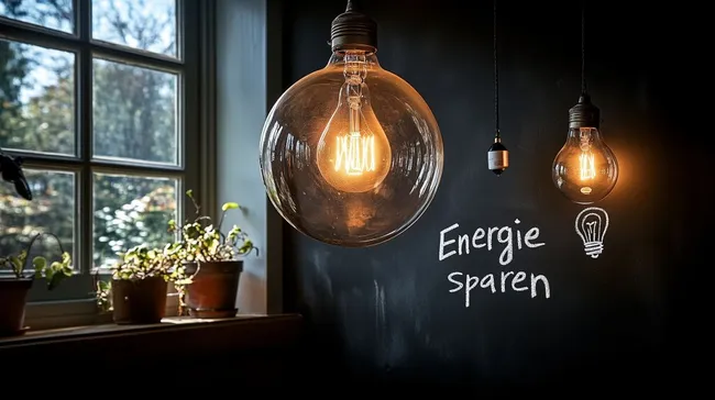 Energiesparende Beleuchtung mit modernen Glühbirnen