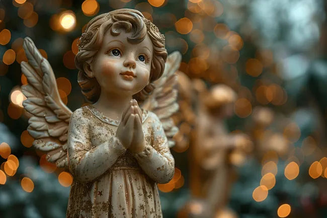 Engelsfigur mit besinnlicher Ausstrahlung
