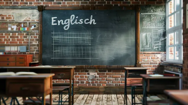 Englischunterricht im klassischen Klassenzimmer