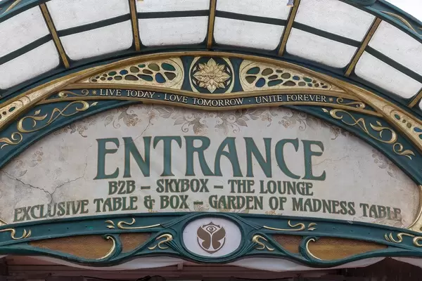 Tomorrowland Festival Entrance: "Live Today, Love Tomorrow