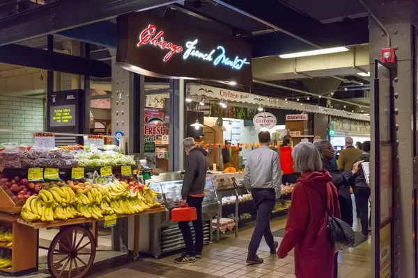 Entrance to Chicago French Market