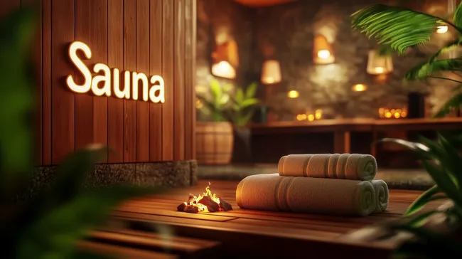 Entspannende Auszeit in der rustikalen Saunakabine