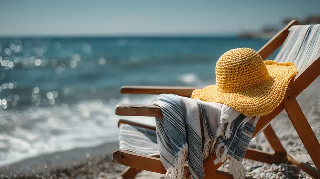 Entspannender Sommertag am tropischen Strand