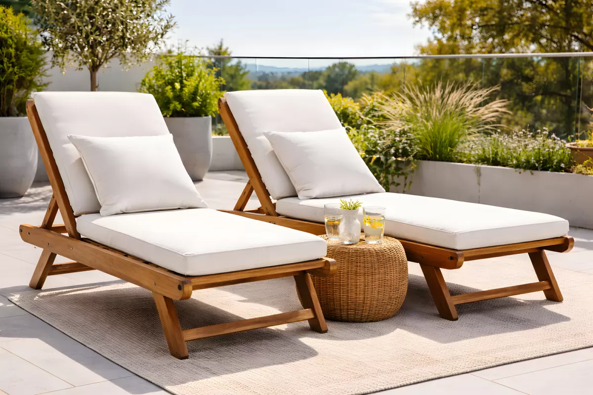 Entspannendes Gartenparadies mit modernen Loungemöbeln