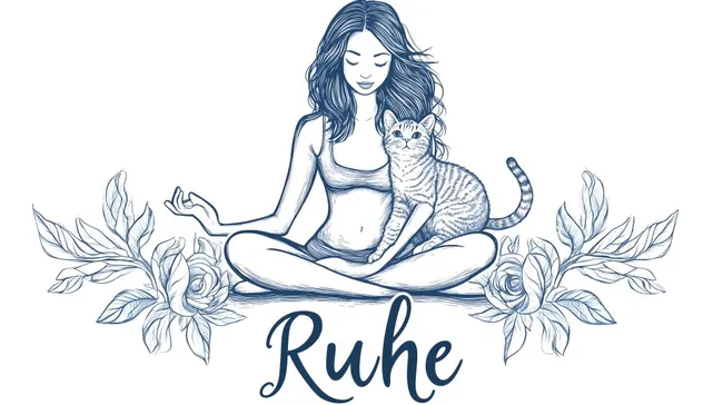 Entspannungsmoment mit Katze - Meditation und Achtsamkeit