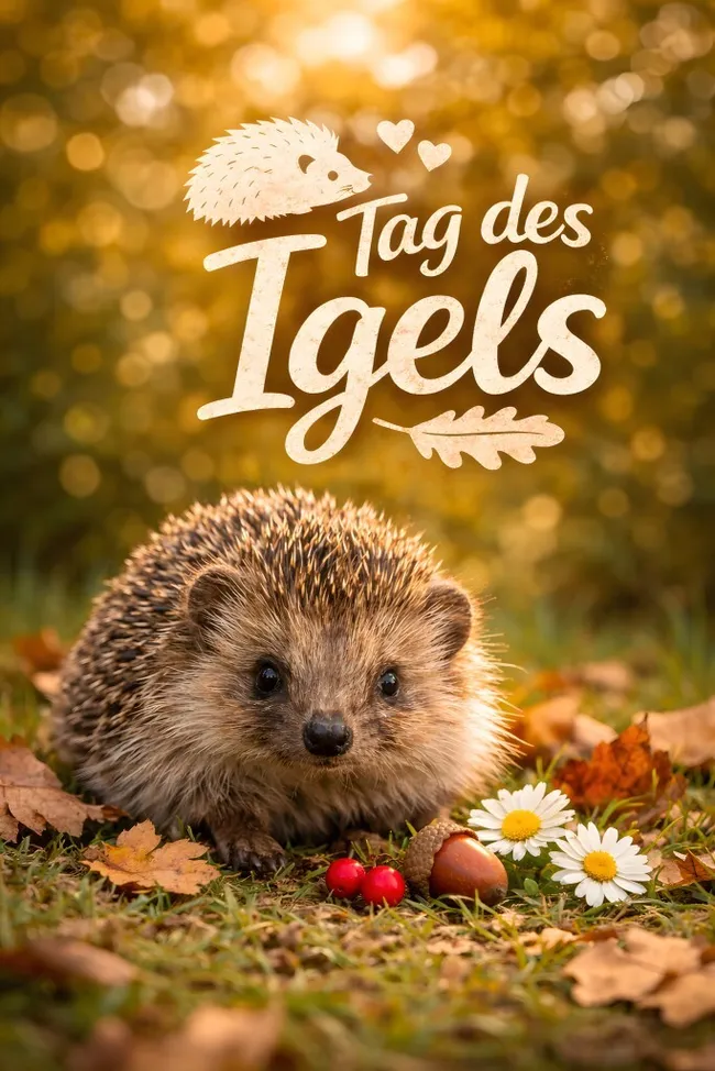 Hedgehog Day am 2. Februar — Niedlicher Igel
