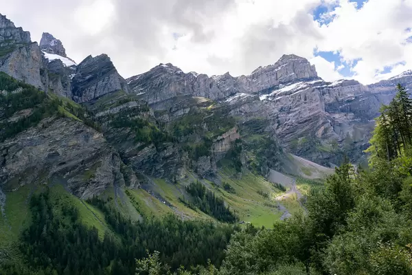 Epic mountain summit of Culan near Bex, Switzerland