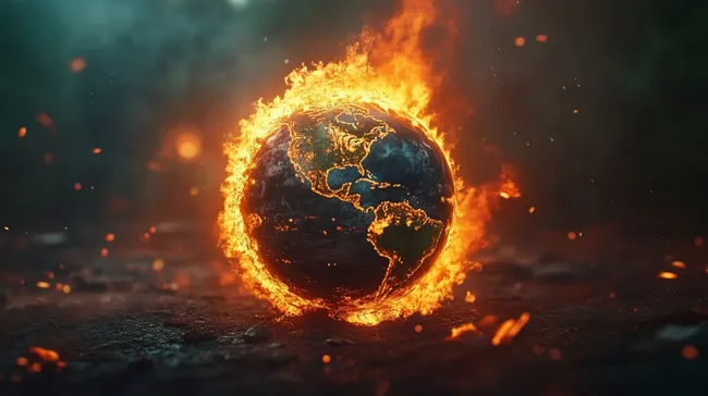 Erde in Flammen - Globale Erwärmung als Warnung