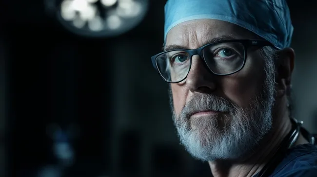 Erfahrener Chirurg in OP-Kleidung im Operationssaal kostenlos herunterladen