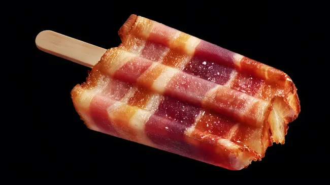 Erfrischende Eiswürfel mit knusprigem Speck