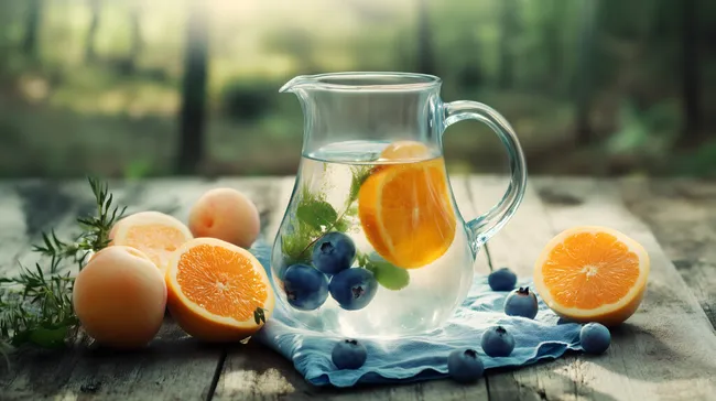 Erfrischende Sommerbowle mit Zitrusfrüchten und Beeren