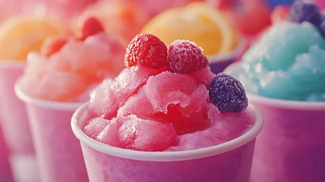 Erfrischende Sommerdesserts mit bunten Früchten