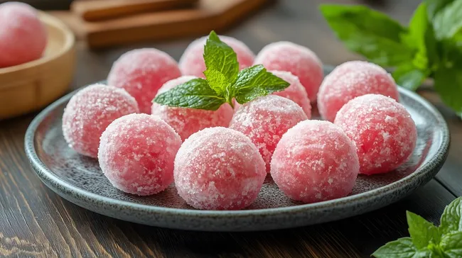 Erfrischender Wassermelonen-Snack mit Minze