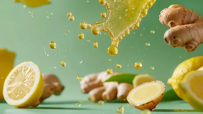 Erfrishendes Zitrusfrucht-Arrangement mit Ingwer