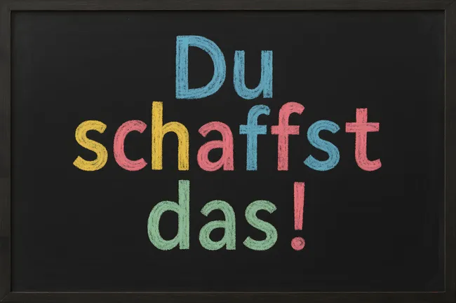 Ermutigendes Kreidekunstwerk für mehr Selbstvertrauen