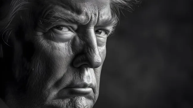 Ernsthafte Gesichtsausdruck eines älteren Mannes