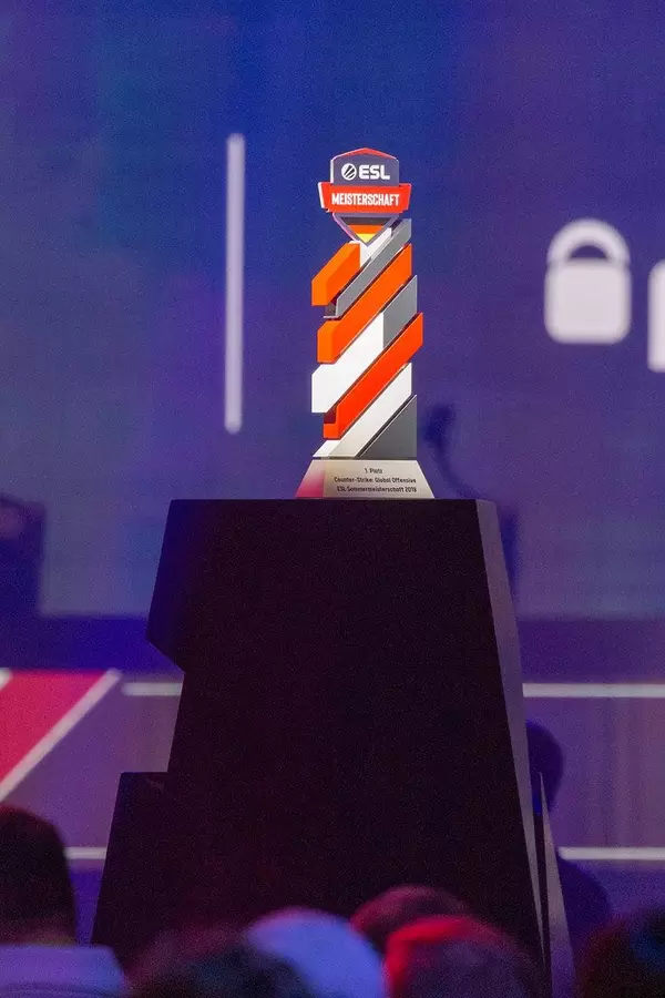 ESL Championship trophy for the winner in Counter-Strike Global Offensive 2019, awarded at Gamescom