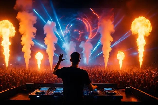 Euphorisches Elektronikfestival mit Pyrotechnik-Spektakel