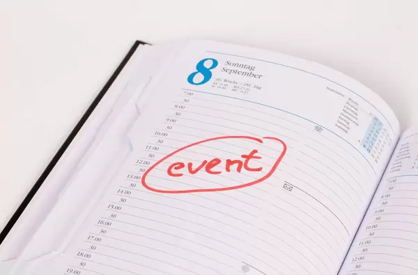 Event concept on notebook