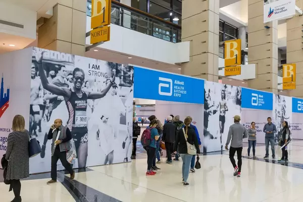 Expo and participant packet pick-up for the Chicago Marathon 2019 at McCormick Place, North Building