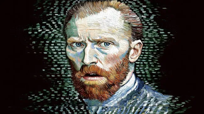 Expressives Porträt eines bärtigen Mannes in Ölmalerei-Optik