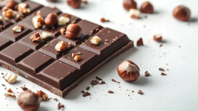 Exquisite Schokolade mit knackigen Haselnüssen