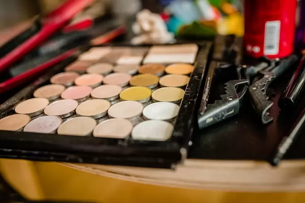 Eyeshadow Pallete Beige Tones Close Up