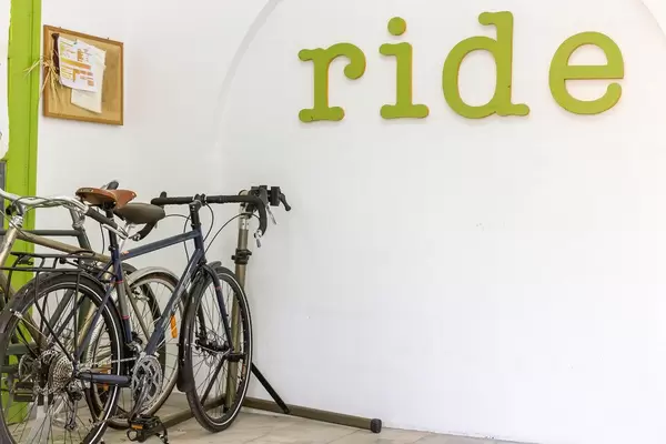 Fahrradverleih in Naoussa, auf der griechischen Insel Paros