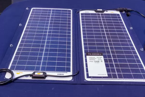 Faltbares, seewasserfestes Solarmodul mit Stoffeinfassung für Benutzung auf Booten