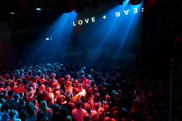 Fans waiting for the start of the MARINA Love+Fear concert tour