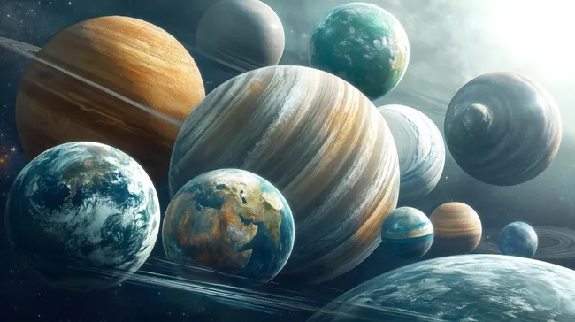 Fantastisches Planetensystem - Beeindruckendes Weltraumfoto