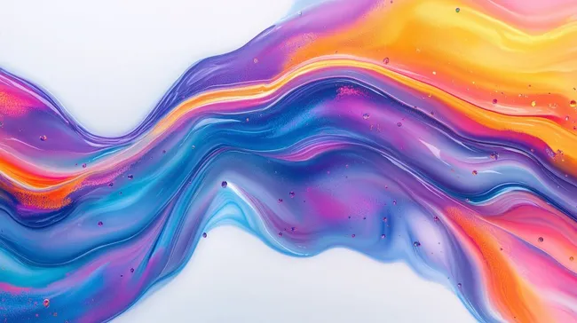 Farbenfrohe, abstrakte Flüssigkeitsbewegung