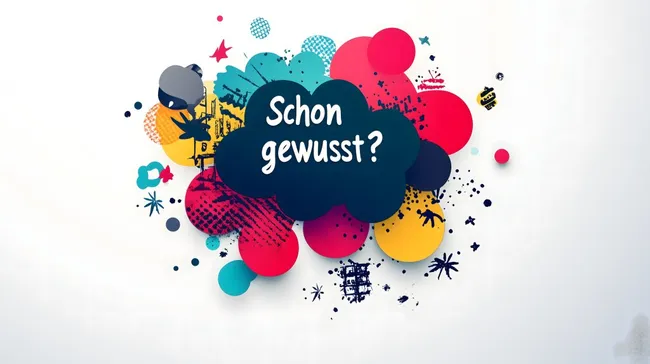 Farbenfrohe Denkblase mit Aufschrift 'Schon gewusst?'