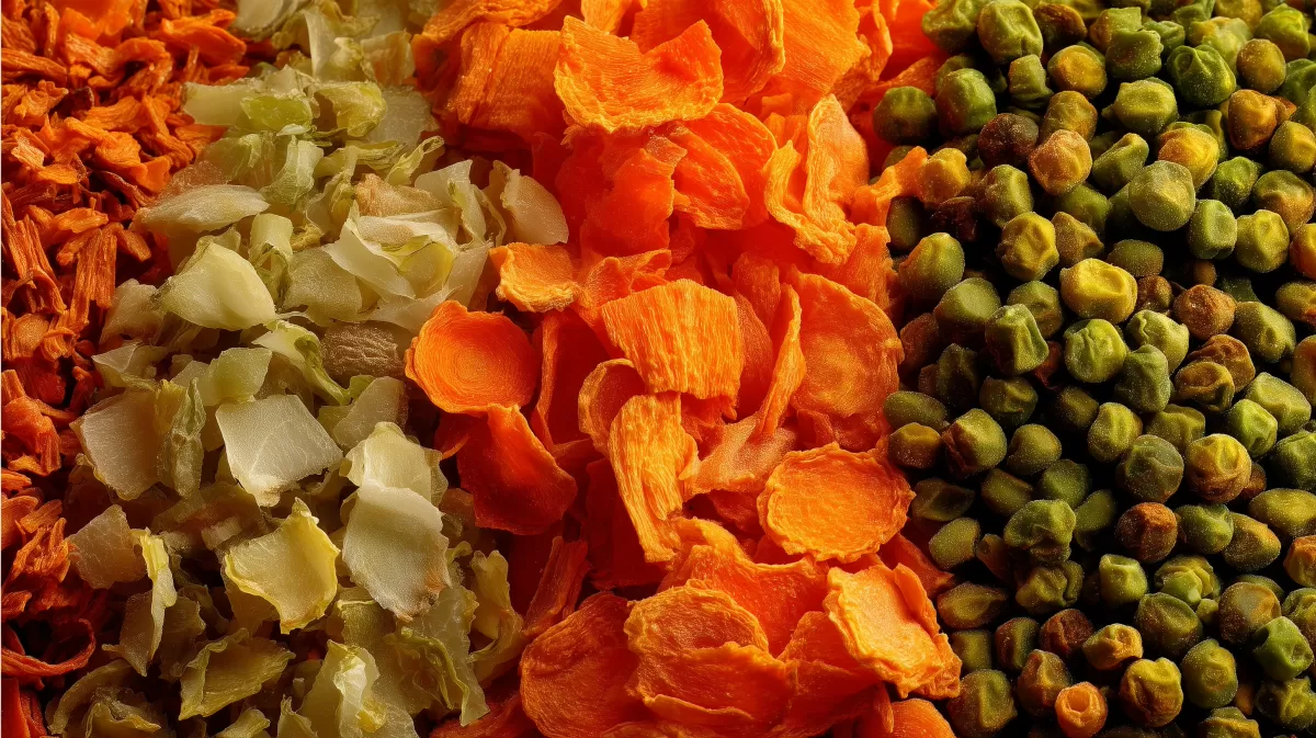 Farbenfrohe Gewürze und getrocknete Blumen