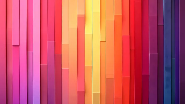 Farbenfroher geometrischer Hintergrund in warmen und kühlen Tönen