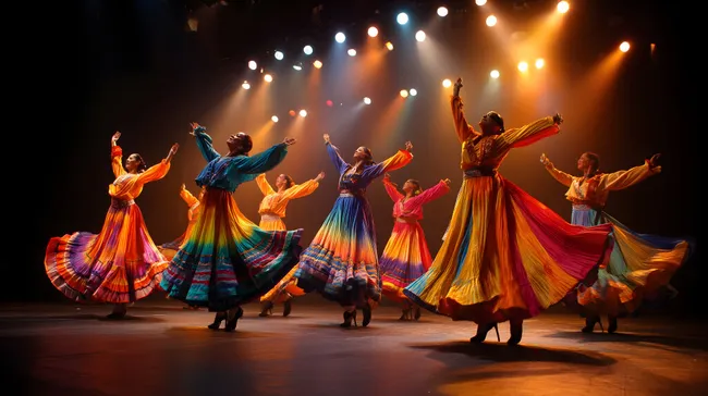 Farbenfroher Latinotanz auf der Bühne