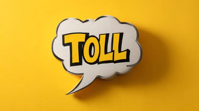 Farbenfrohes Comic-Sprechblasenmotiv