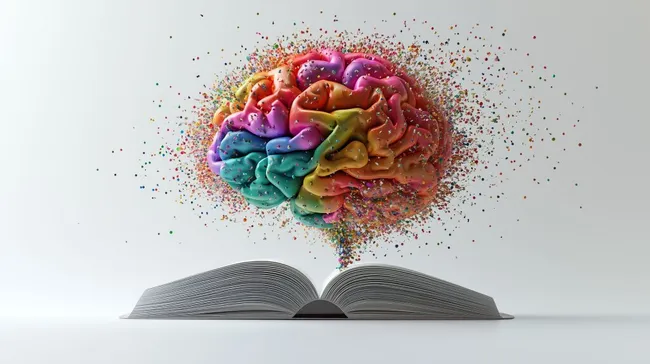 Farbenfrohes Gehirn - Kreativität und Bildung