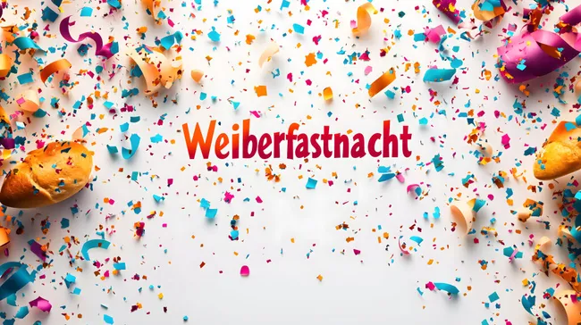 Farbenfrohes Konfetti-Fest zur Weiberfastnacht